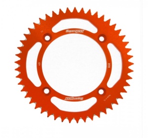 Rear ALU sprocket SUPERSPROX RAL-898:49-ORG portocaliu 49T, 428