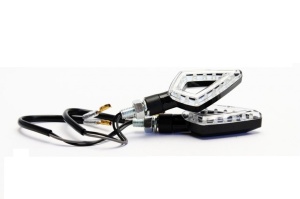 Semnale LED (2 buc) MOTION STUFF Negru - Img 1