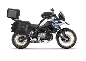 Set of SHAD TERRA TR40 adventure saddlebags and SHAD TERRA aluminium top case TR55 PURE BLACK, including mounting kit SHAD BMW F750GS/F850GS/ADVENTURE