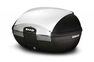 Top case cu capac colorat SHAD SH45 Alb - Img 1