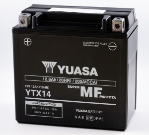 Baterie activata din fabrica YUASA YTX14