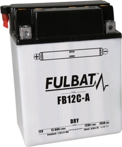 Baterie conventionala FULBAT FB12C-A (YB12C-A) include electrolit