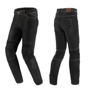 Blugi (jeans) moto barbati Seventy model SD-PJ6 tip Slim fit culoare: negru (cu insertii Aramid Kevlar)