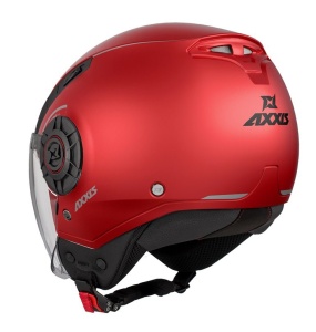 Casca Axxis model Metro S A5 rosu mat (open face) - omologare noua ECE 22.06 - tip viziera: MT-V-26B - Img 2