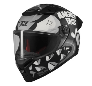Casca integrala Axxis Fenix Angry Face B2 negru mat - tip viziera: MT-V-31B - DKS429 - Img 2