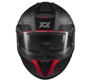 Casca integrala Axxis Hawk Evo SV Dark Justice C1 gri mat (ochelari soare integrati) - tip viziera: MT-V-31 - Img 2