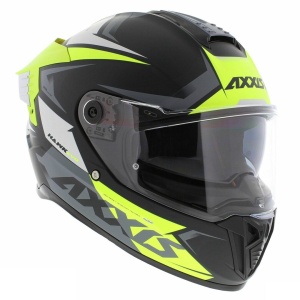 Casca integrala Axxis Hawk SV Judge B3 galben fluor mat negru mat (ochelari soare integrati) - tip viziera: MT-V-31 - Img 2