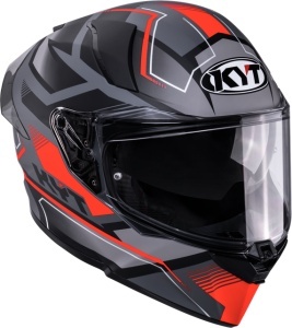 Casca integrala KYT R2R PARSEC MATT GREY/RED ECE 22.06 - Img 2