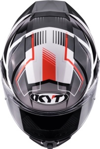 Casca integrala KYT R2R PARSEC WHT/RED ECE 22.06 - Img 9