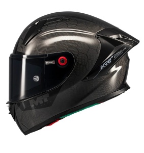 Casca integrala MT KRE+ S Pure Carbon A1 negru lucios - 100% carbon - FIM approved - omologare noua ECE 22.06