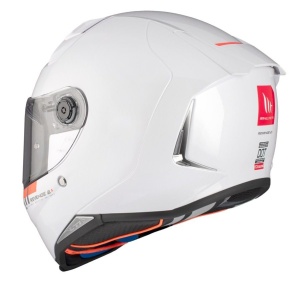 Casca integrala MT Revenge 2 S A0 alb lucios - omologare noua ECE 22.06 - tip viziera: MT-V-14B - Img 4