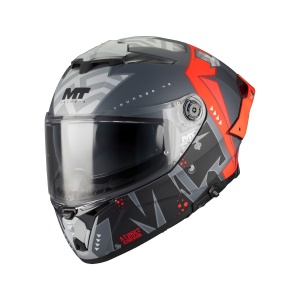Casca integrala MT Thunder 4 R SV Canvas C5 rosu mat (ochelari soare integrati) + lentila antiaburire Pinlock 70 cadout - tip viziera: MT-V-28C - DKS 435