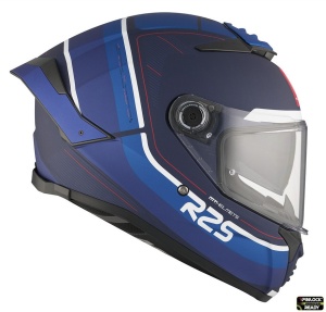 Casca integrala MT Thunder 4 SV R25 C7 albastru mat (ochelari soare integrati) - Img 3