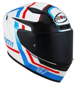 Casca integrala SUOMY TRACK-1 NINETY SEVEN WHITE RED ECE 22.06 - Img 3