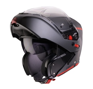 Casca modulabila (flip-up) Caberg model Horus X Ray L7 negru/gri/rosu fluor mat Pinlock ready - lentila Pinlock inclusa - Img 2