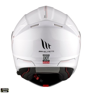 Casca moto flip-up MT Genesis SV A0 Alb Lucios - Img 2