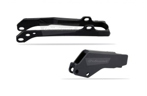 Chain guide / slider kit POLISPORT 90584 Negru