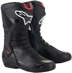 Cizme ALPINESTARS SMX 6 V3 Negru-Rosu fluo