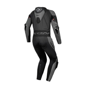 Costum (combinezon) motociclete barbati piele Ixon vara model Vortex 3 MS culoare: negru - Img 2