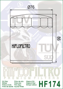 Filtru de ulei HIFLOFILTRO HF174C Cromat - Img 2