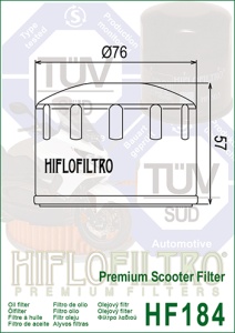Filtru de ulei HIFLOFILTRO HF184 - Img 2