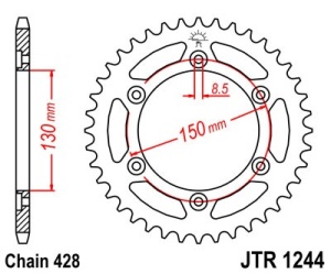 Foaie spate JT JTR 1244-52 52T, 428 - Img 2