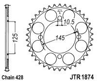 Foaie spate JT JTR 1874-59 59T, 428 - Img 2