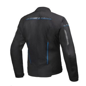 Geaca (jacheta) motociclete barbati Racing/Roadster Ixon All season model T-Rex MS culoare: negru/gri/albastru - Img 2