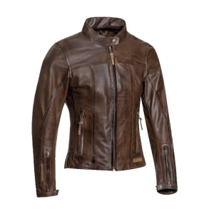 Geaca (jacheta) motociclete femei piele Urban/Heritage Ixon vara model Crank Air LS culoare: maro