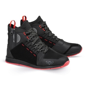 Ghete moto Urban barbati All Season Ixon model Freaky WP MS culoare: negru/rosu/alb (100% waterproof)