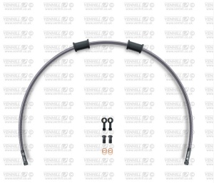 Kit conducte de frana fata Venhill POWERHOSEPLUS KAW-2009FB (1 conducta in kit) Clear hoses, black fittings
