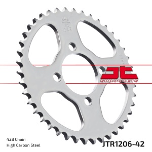 Kit de lant D.I.D Chain - Argintiu chain 428 D, Non-sealed, CHK front sprocket SUPERSPROX, CHK rear sprocket JT pentru HONDA CBR 125 R 2004-2010 - Img 6