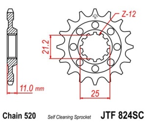 Kit de lant D.I.D Chain - Argintiu chain 520 ZVM-X, X-ring (X, NX, QX, XS), CHK front sprocket JT, CHK rear sprocket JT pentru HUSQVARNA TE 310 2009-2010 - Img 3