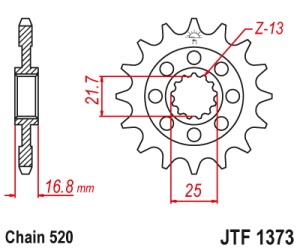 Kit de lant D.I.D Chain - Argintiu chain 520 ZVM-X, X-ring (X, NX, QX, XS), CHK front sprocket JT, CHK rear sprocket JT pentru HONDA NC 750 X / XD 2014-2020 - Img 3
