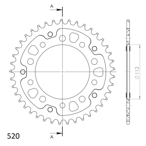 Kit de lant D.I.D Chain - Argintiu chain 520 ZVM-X, X-ring (X, NX, QX, XS), CHK front sprocket JT, CHK rear sprocket SUPERSPROX STEALTH pentru HONDA CB 500 X / XA 2013-2018 - Img 5