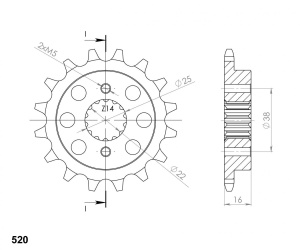 Kit de lant D.I.D Chain - Argintiu chain 520 ZVM-X, X-ring (X, NX, QX, XS), CHK front sprocket SUPERSPROX, CHK rear sprocket SUPERSPROX pentru DUCATI Monster 600 1994 - Img 3