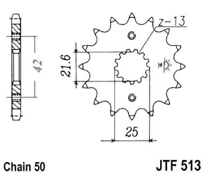 Kit de lant D.I.D Chain - Argintiu chain 530 ZVM-X, X-ring (X, NX, QX, XS), CHK front sprocket JT CHK rubber cushioned, CHK rear sprocket SUPERSPROX pentru YAMAHA FZR 600 1989-1991 - Img 3