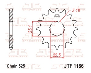 Kit de lant D.I.D Chain - Argintiu lant 525 ZVM-X, X-Ring, pinion fata JT cauciucat, foaie spate JT pentru TRIUMPH Bonneville Bobber 1200 2018-2023 - Img 3
