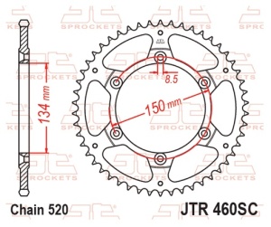Kit de lant D.I.D Chain - Auriu chain 520 ERT, Non-sealed, CHK front sprocket JT, CHK rear sprocket JT pentru KAWASAKI KX 250 2T 1990-1991 - Img 6