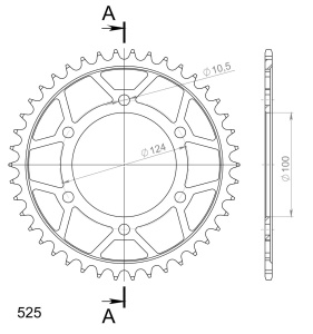 Kit de lant D.I.D Chain - Auriu chain 525 VX, X-ring (X, NX, QX, XS), CHK front sprocket JT CHK rubber cushioned, CHK rear sprocket SUPERSPROX pentru DUCATI ST2 944 Sporttouring 1997-2003 - Img 5