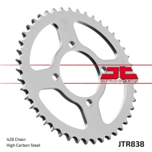 Kit de lant EK - Argintiu chain 428 DEH, Non-sealed, CHK front sprocket JT, CHK rear sprocket JT pentru YAMAHA YBR 125 2005-2006 - Img 6