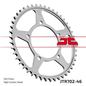 Kit de lant EK - Argintiu chain 525 DEX, X-ring (X, NX, QX, XS), CHK front sprocket JT CHK rubber cushioned, CHK rear sprocket JT pentru APRILIA SMV 750 Dorsoduro 2008-2013 - Img 6