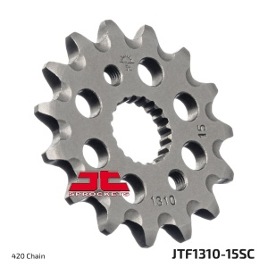 Kit de lant EK - Argintiu lant 420 DEH, Non-sealed, pinion fata JT, foaie spate JT pentru HONDA CRF 150 R / RB 2007-2025 - Img 4