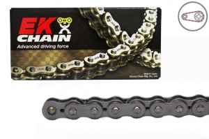 Kit de lant EK - Argintiu lant 520 DEX, X-Ring, pinion fata JT, aluminiu foaie spate JT pentru HUSQVARNA TE 410 / E 1995-2000 - Img 1