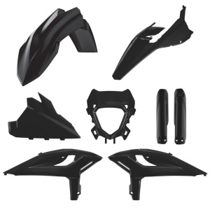 Kit plastice POLISPORT 91596 Negru