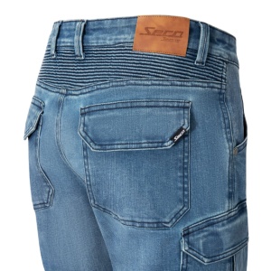 Pantaloni moto cargo SECA SQUARE II BLUE - Img 4
