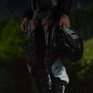 Pantaloni motociclete barbati Touring/Adventure Ixon All season model Midgard MS culoare: gri/navy/negru - Img 4