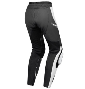 Pantaloni motociclete femei piele Racing Ixon vara model Vortex 3 LS culoare: negru/antracit/alb - Img 2