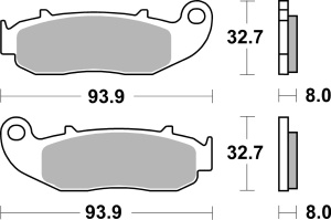 Placute de frana BREMBO 07107 GENUINE - Img 3
