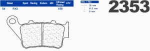 Placute de frana Carbone Lorraine 2353 S4